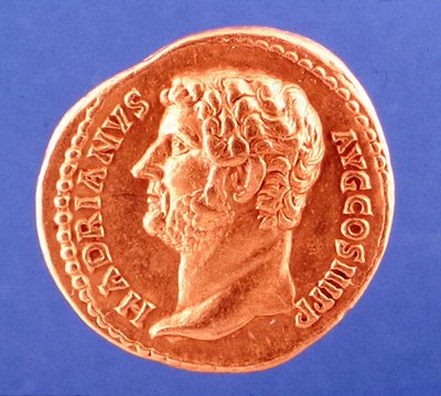 Coin Depicting Emperor Hadrian by Roman